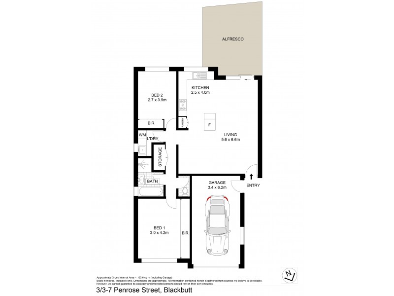 3/3-7 Penrose Street, Blackbutt NSW 2529 Floorplan