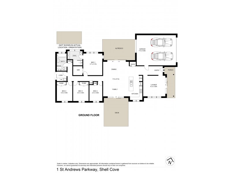 1 St Andrews Parkway, Shell Cove NSW 2529 Floorplan
