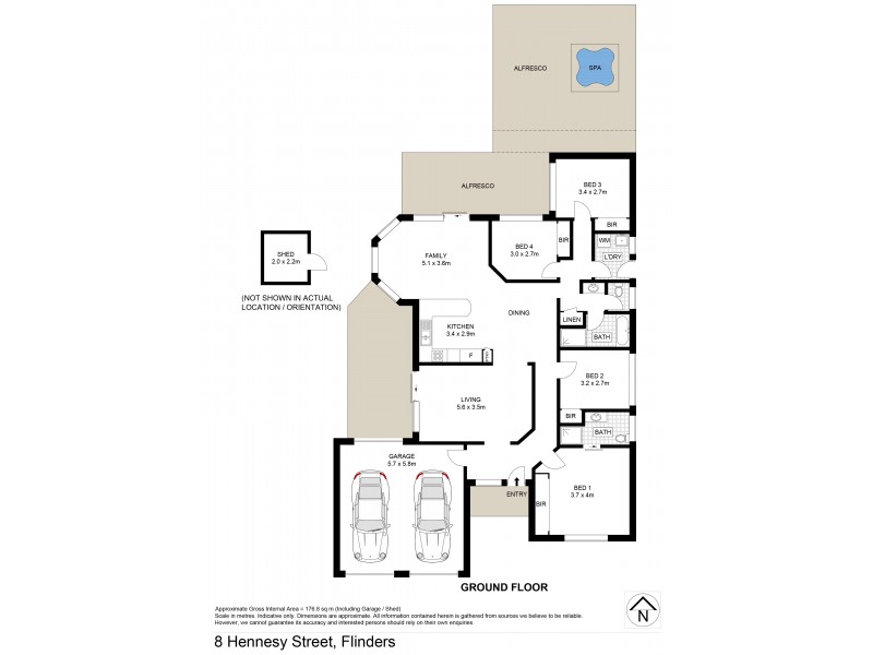 8 Hennesy Street, Flinders NSW 2529 Floorplan