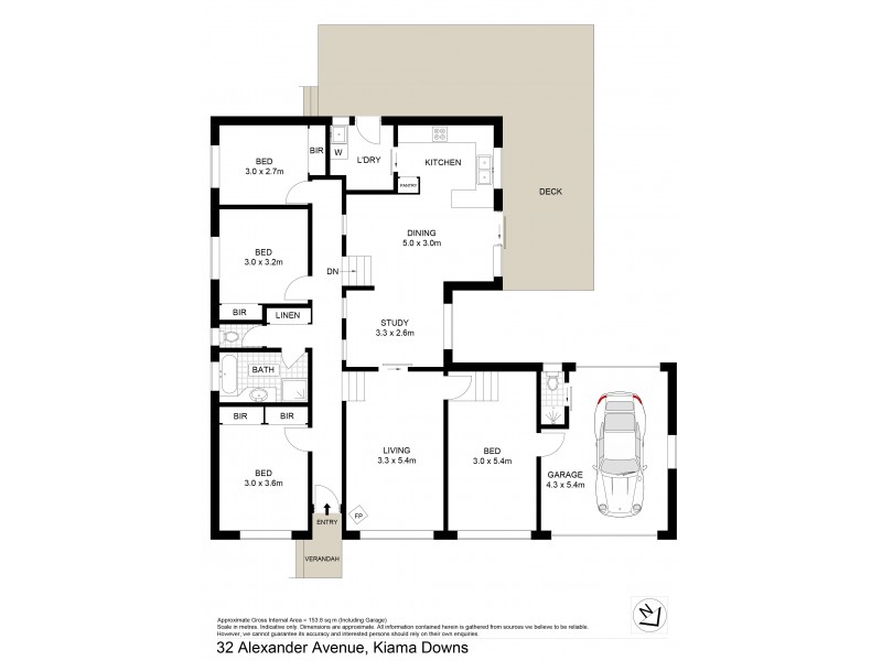 32 Alexander Avenue, Kiama Downs NSW 2533 Floorplan