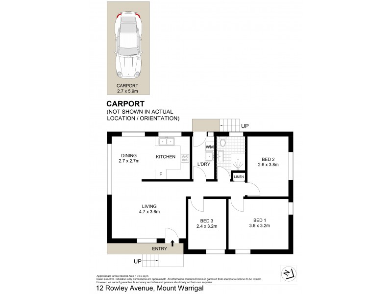 12 Rowley Avenue, Mount Warrigal NSW 2528 Floorplan