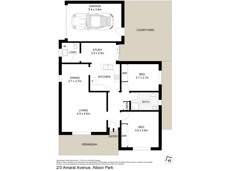 2/3 Amaral Avenue, Albion Park NSW 2527 Floorplan