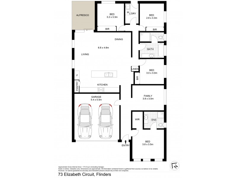 73 Elizabeth Circuit, Flinders NSW 2529 Floorplan