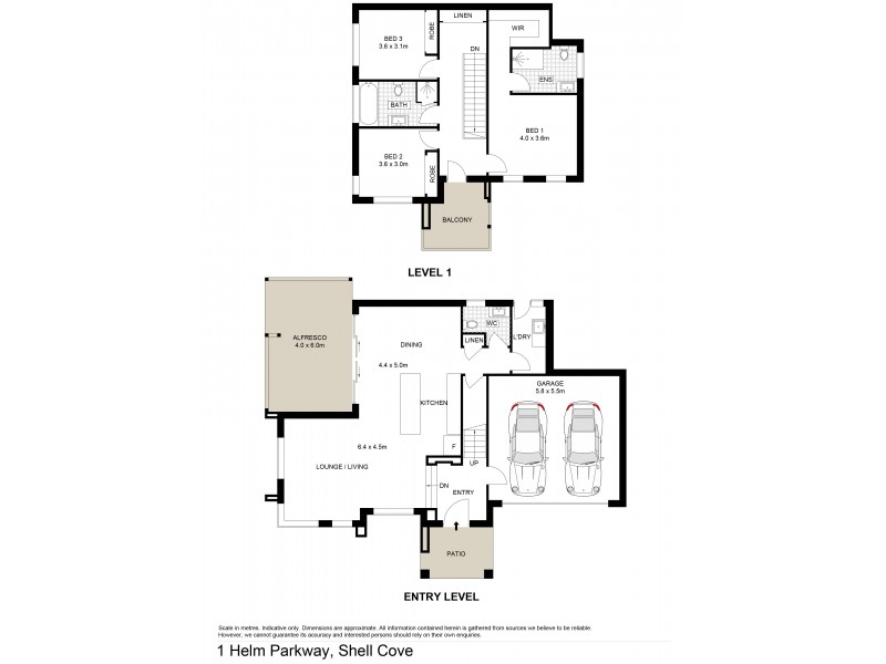 1 Helm Parkway, Shell Cove NSW 2529 Floorplan