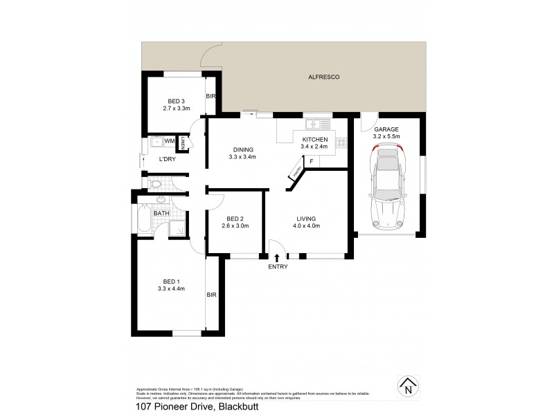107 Pioneer Drive, Blackbutt NSW 2529 Floorplan