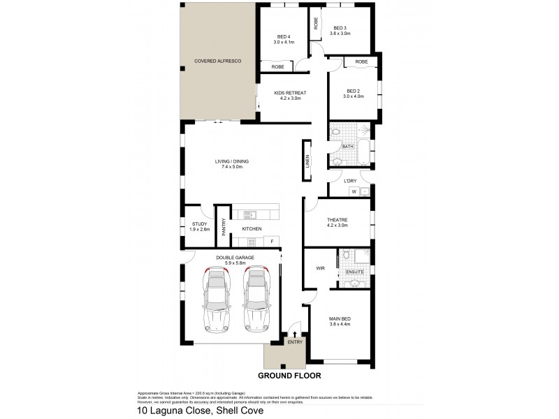 10 Laguna Close, Shell Cove NSW 2529 Floorplan