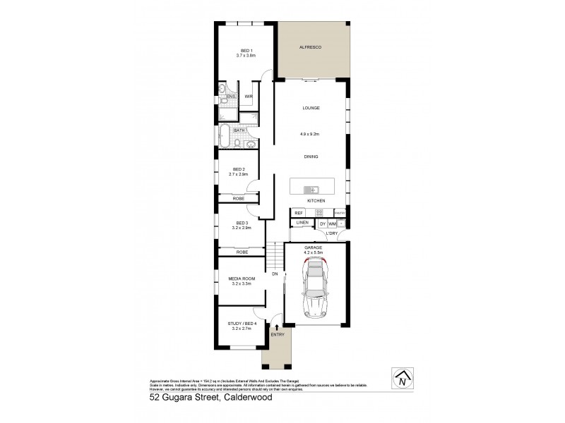 52 Gugara Street, Calderwood NSW 2527 Floorplan