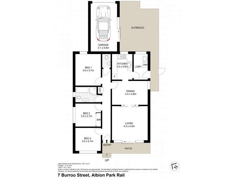 7 Burroo Street, Albion Park Rail NSW 2527 Floorplan