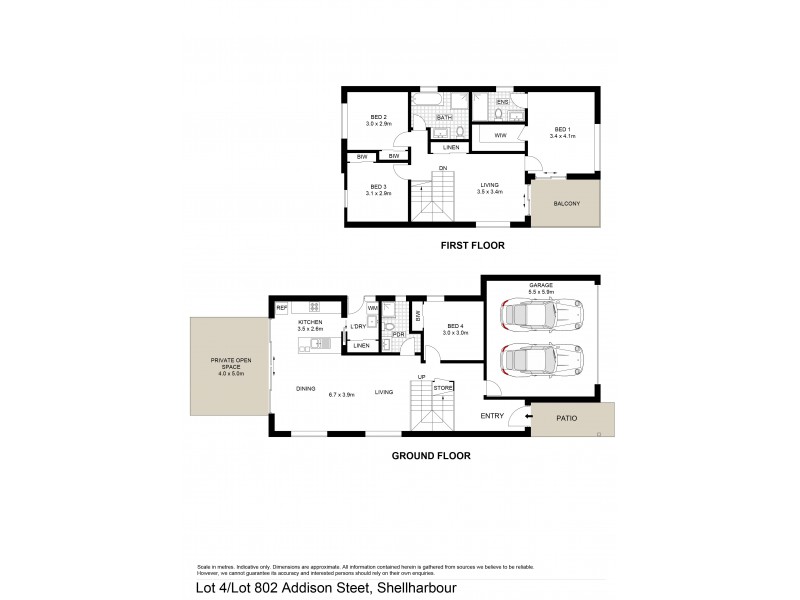Lot 4/Lot 802 Addison Street, Shellharbour NSW 2529 Floorplan