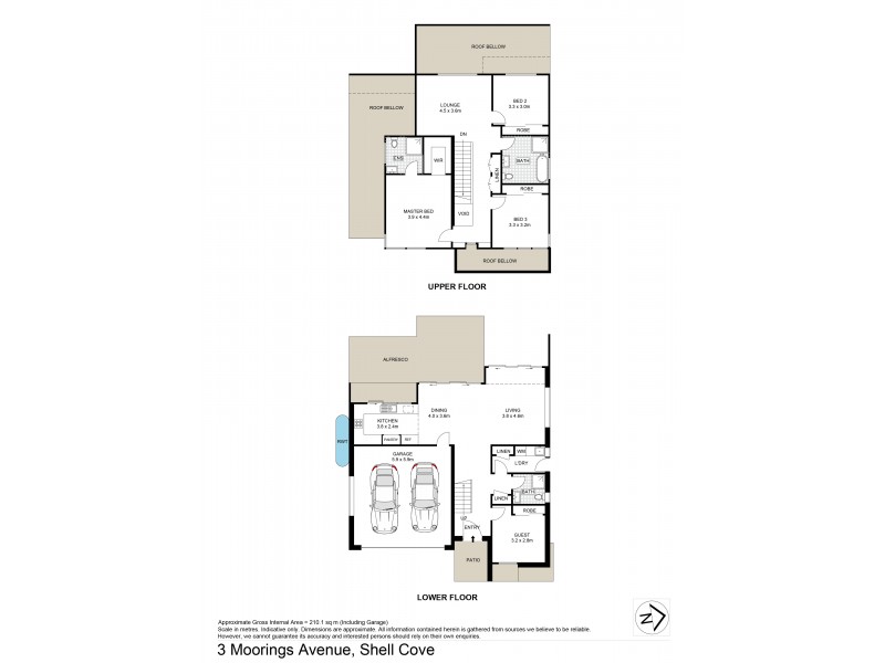 3 Moorings Avenue, Shell Cove NSW 2529 Floorplan