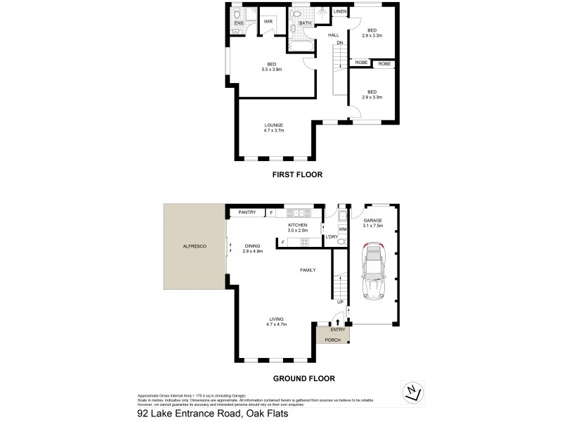 92 Lake Entrance Road, Oak Flats NSW 2529 Floorplan