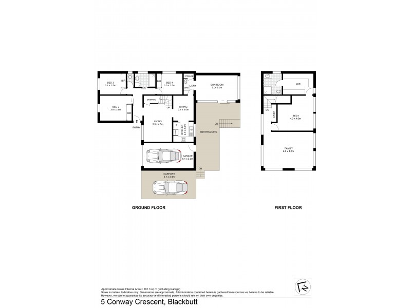 5 Conway Crescent, Blackbutt NSW 2529 Floorplan
