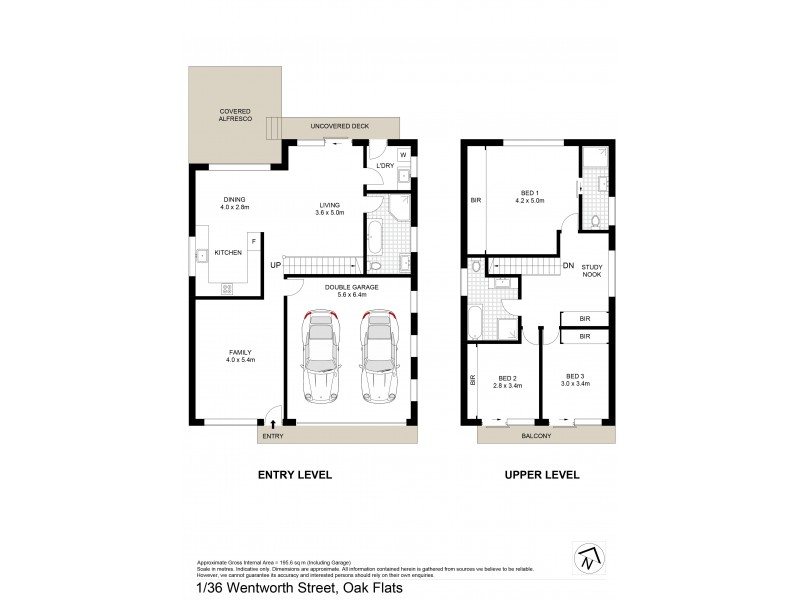 1/36 Wentworth Street, Oak Flats NSW 2529 Floorplan