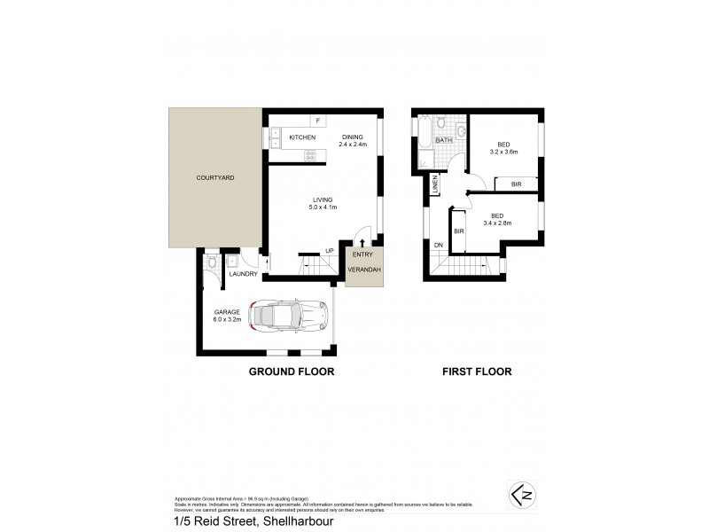 1/5 Reid Street, Shellharbour NSW 2529 Floorplan