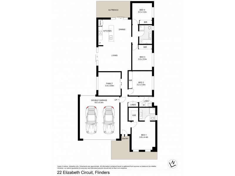 22 Elizabeth Circuit, Flinders NSW 2529 Floorplan