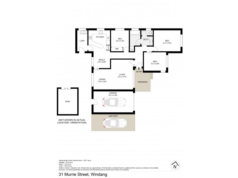 31 Murrie Street, Windang NSW 2528 Floorplan