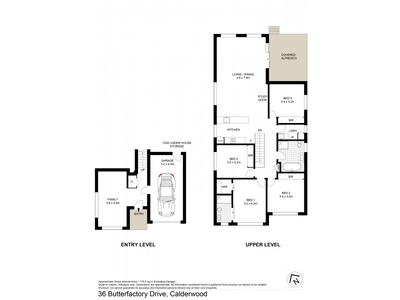 36 Butterfactory Drive, Calderwood NSW 2527 Floorplan