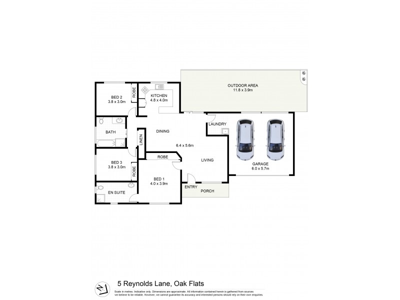 5 Reynolds Lane, Oak Flats NSW 2529 Floorplan