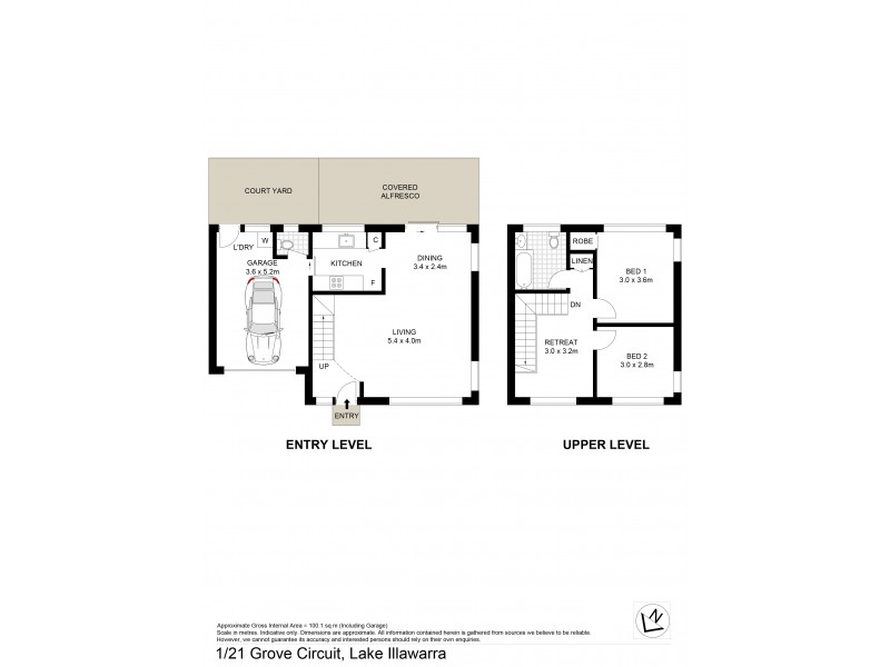 1/21 Grove Circuit, Lake Illawarra NSW 2528 Floorplan