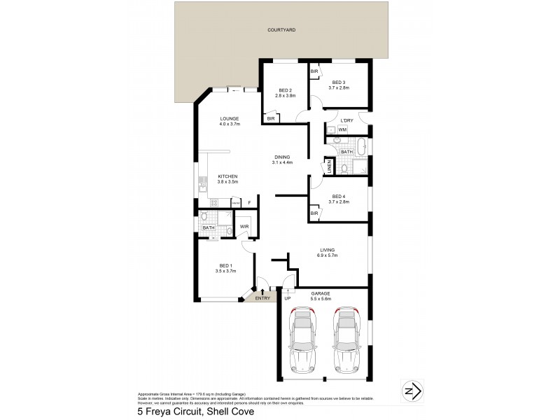 5 Freya Court, Shell Cove NSW 2529 Floorplan