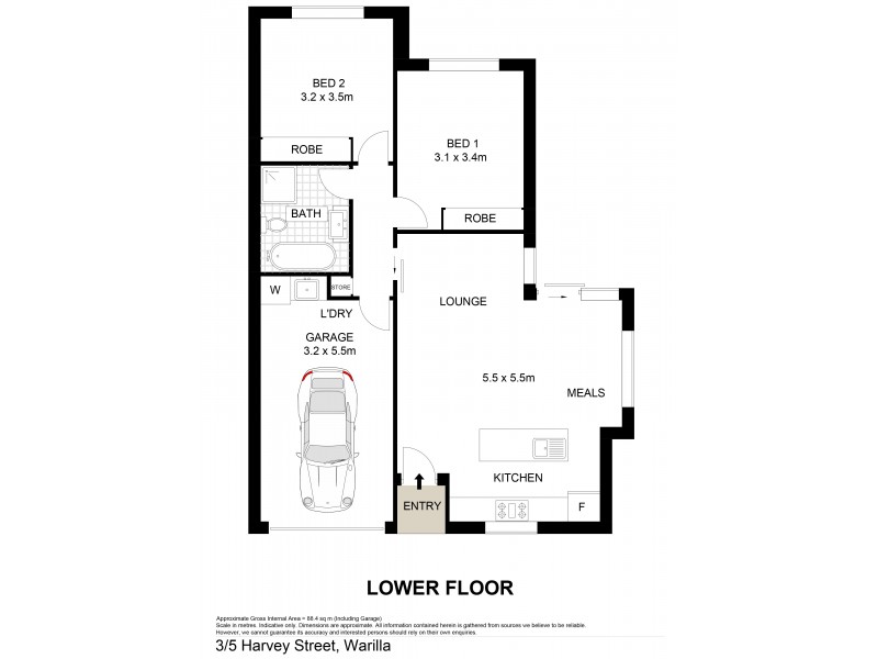 2 and 3/5 Harvey Street, Warilla NSW 2528