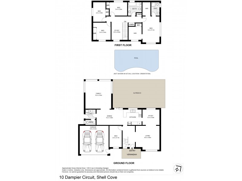 10 Dampier Crescent, Shell Cove NSW 2529 Floorplan