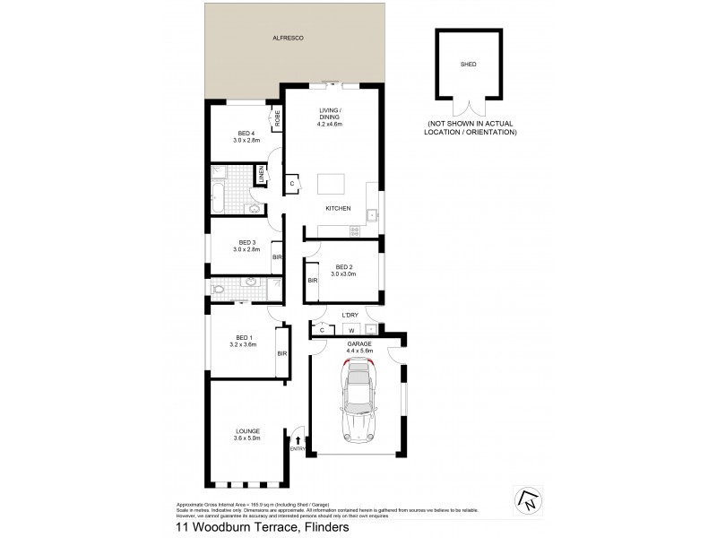 11 Woodburn Terrace, Flinders NSW 2529 Floorplan