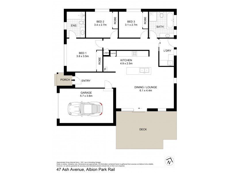 47 Ash Avenue, Albion Park Rail NSW 2527 Floorplan