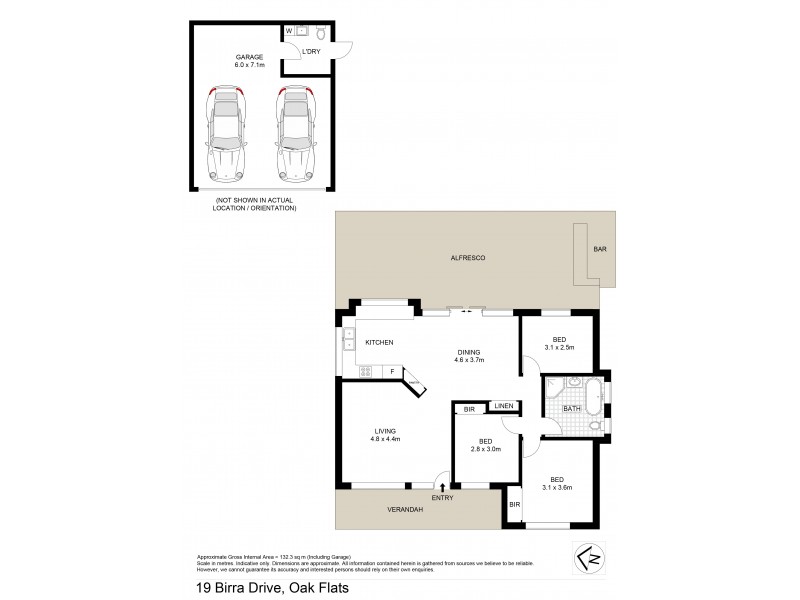 19 Birra Drive, Oak Flats NSW 2529 Floorplan