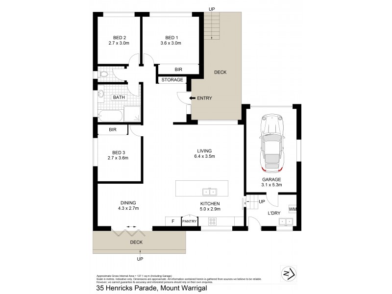 35 Henricks Parade, Mount Warrigal NSW 2528 Floorplan