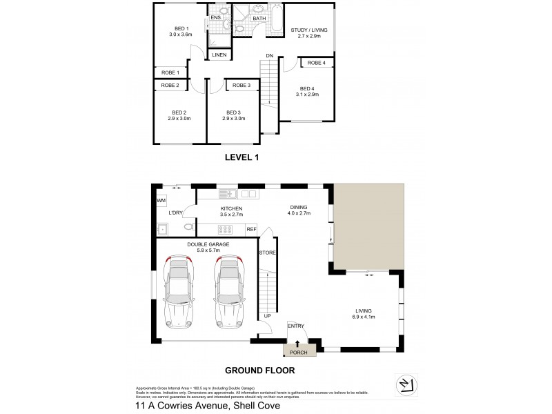 11A Cowries Avenue, Shell Cove NSW 2529 Floorplan
