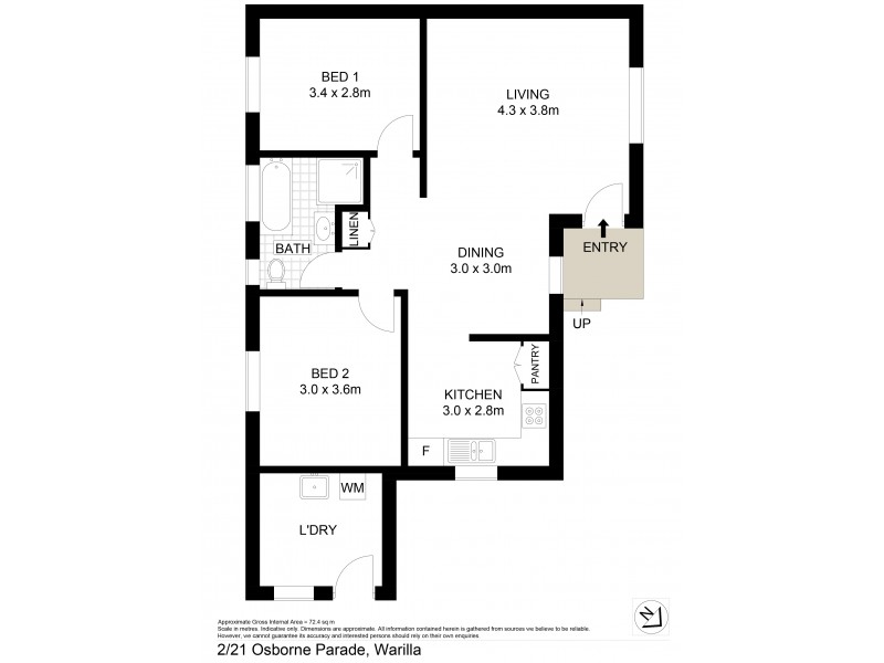 21 Osborne Parade, Warilla NSW 2528 Floorplan