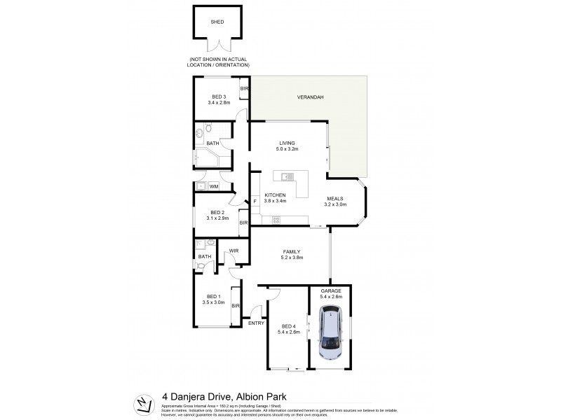 4 Danjera Drive, Albion Park NSW 2527 Floorplan