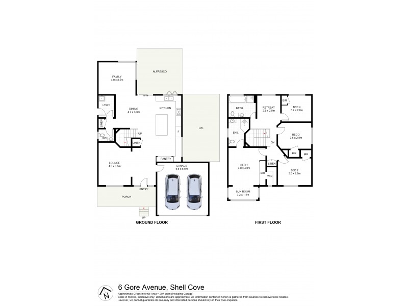 6 Gore Avenue, Shell Cove NSW 2529 Floorplan