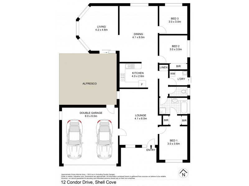 12 Condor Drive, Shell Cove NSW 2529 Floorplan