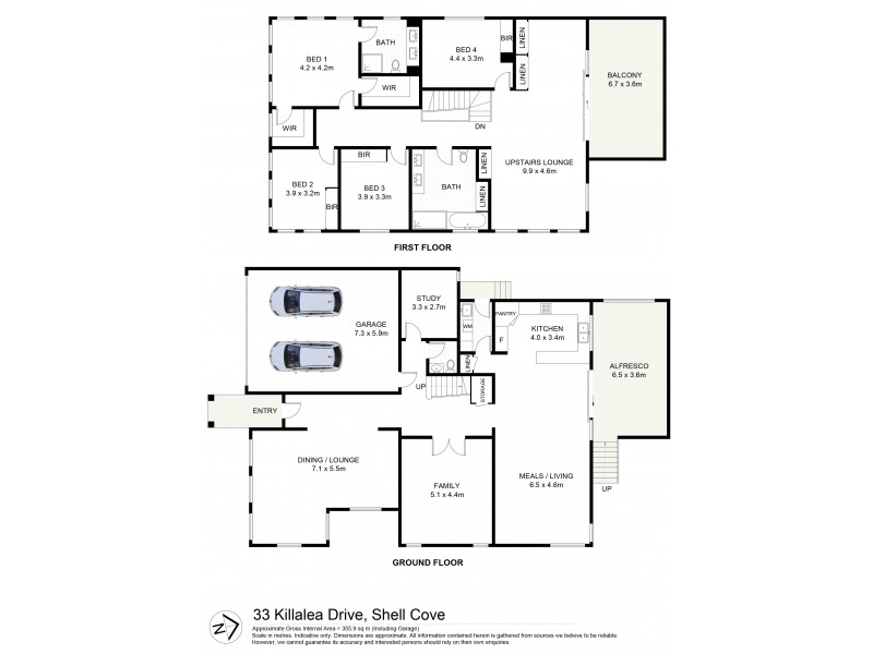 33 Killalea Drive, Shell Cove NSW 2529 Floorplan