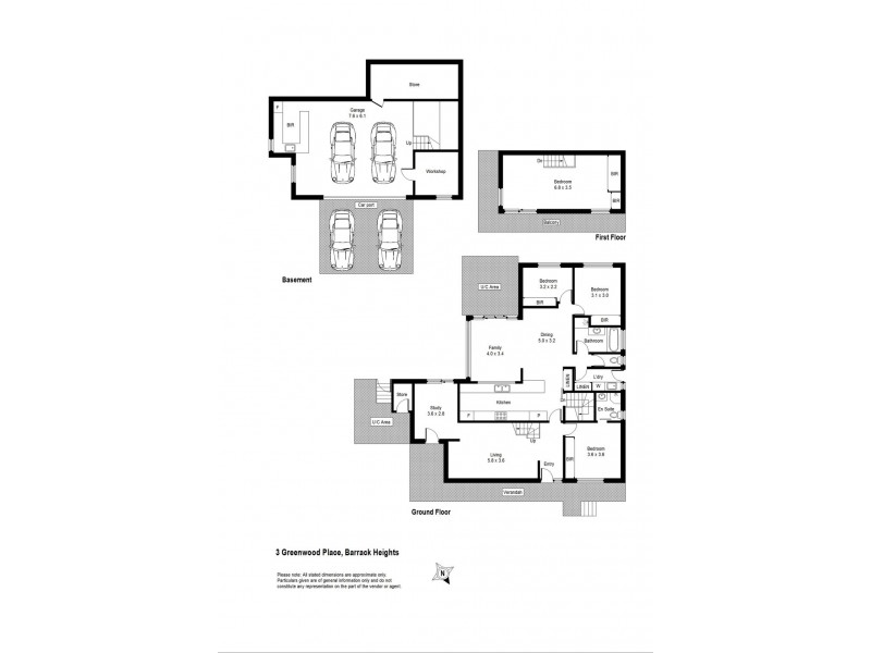 3 Greenwood Place, Barrack Heights NSW 2528 Floorplan