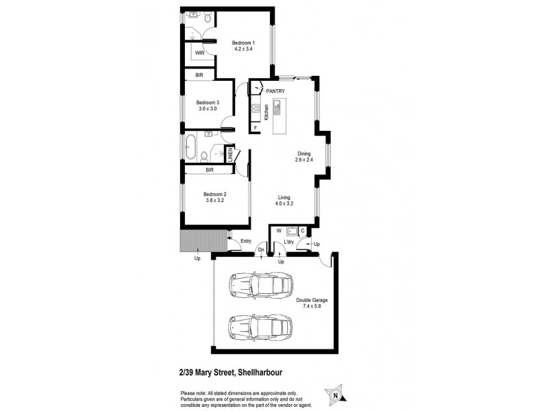 2/39 Mary Street, Shellharbour NSW 2529 Floorplan