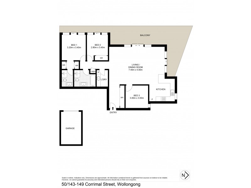 50/143-149 Corrimal Street, Wollongong NSW 2500 Floorplan