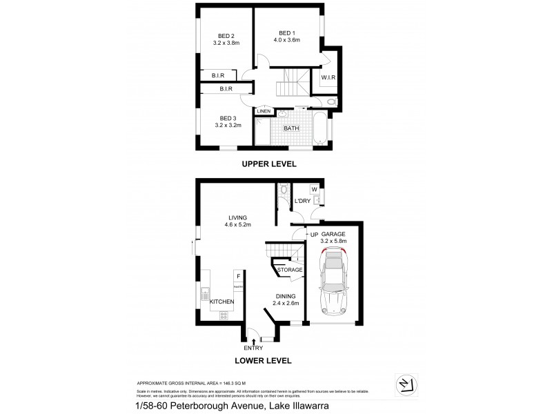 1/58-60 Peterborough Avenue, Lake Illawarra NSW 2528 Floorplan