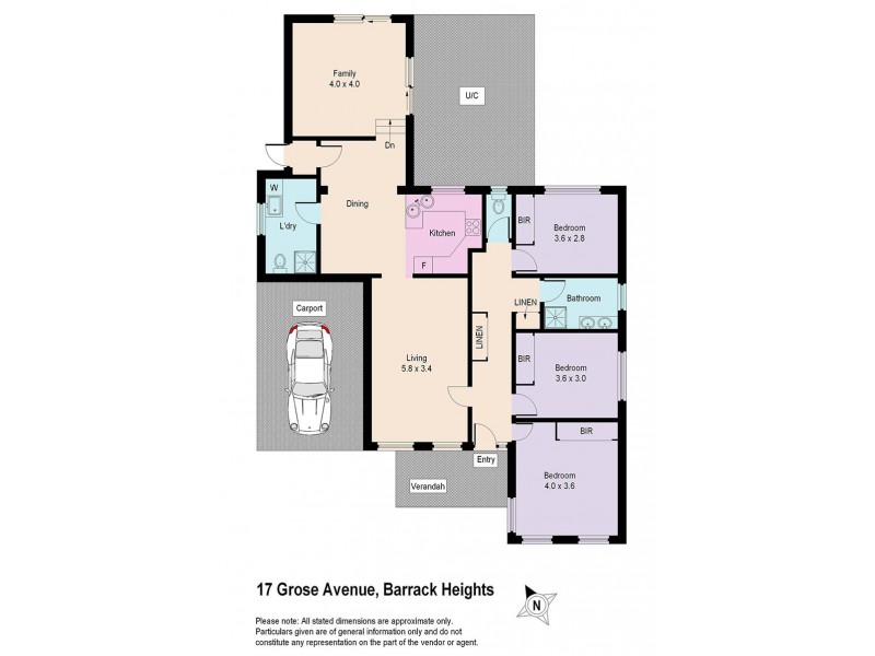 17 Grose Avenue, Barrack Heights NSW 2528 Floorplan