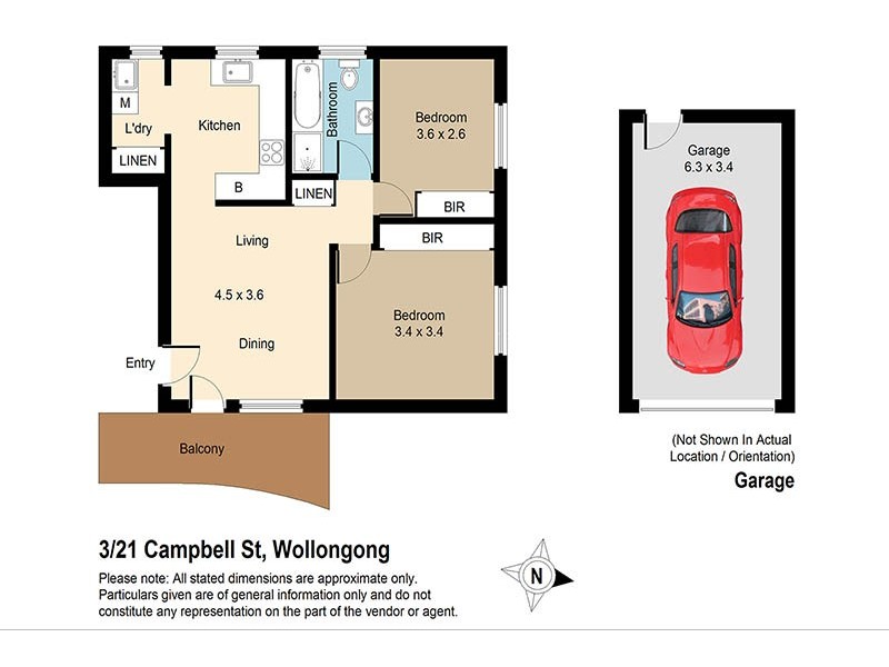 3/21 Campbell Street, Wollongong NSW 2500 Floorplan