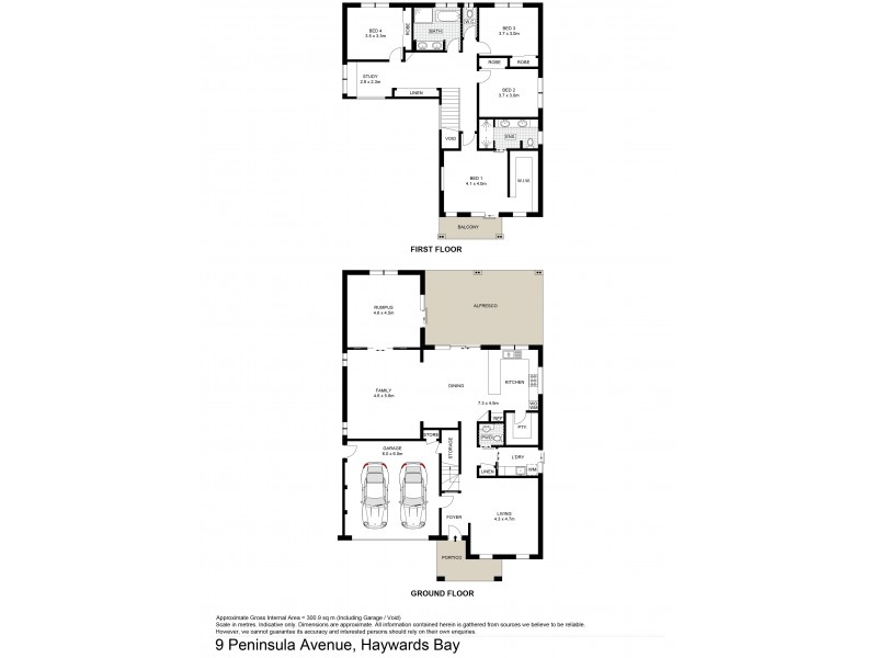 9 Peninsula Avenue, Haywards Bay NSW 2530 Floorplan