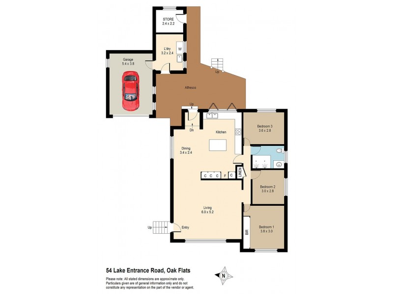 54 Lake Entrance Road, Oak Flats NSW 2529 Floorplan