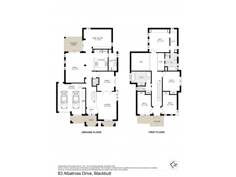 83 Albatross Drive, Blackbutt NSW 2529 Floorplan