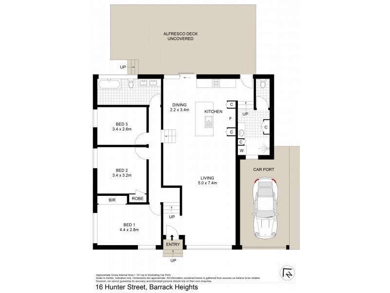 16 Hunter Street, Barrack Heights NSW 2528 Floorplan
