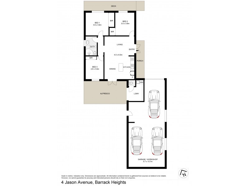4 Jason Avenue, Barrack Heights NSW 2528 Floorplan