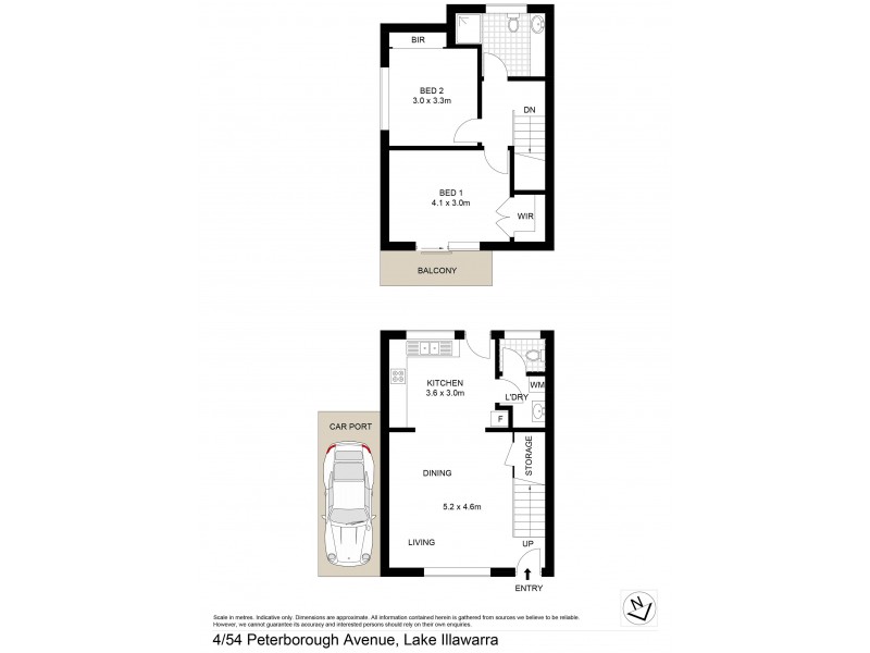 4/54 Peterborough Avenue, Lake Illawarra NSW 2528 Floorplan