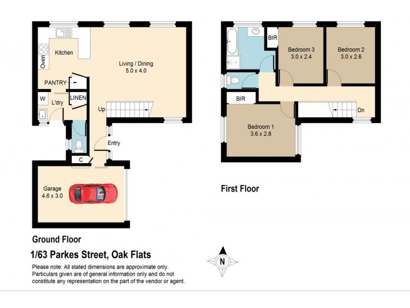1/63 Parkes Street, Oak Flats NSW 2529 Floorplan