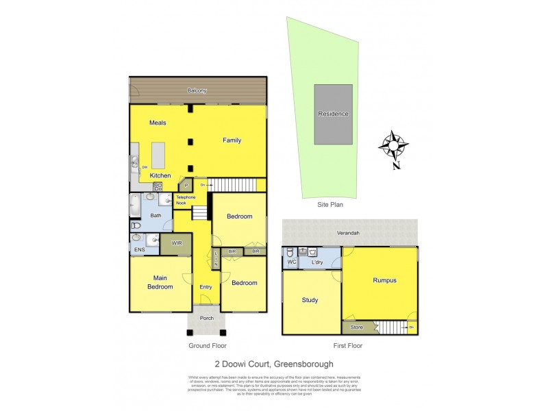 2 Doowi Court, Greensborough VIC 3088 Floorplan
